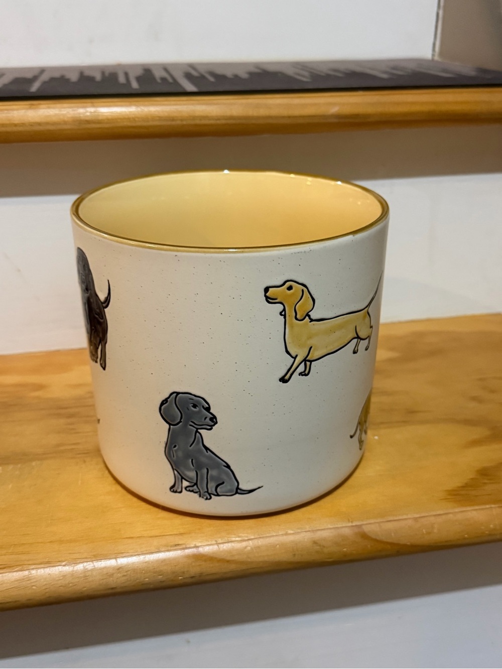 NEW ) Dachshund Hand Painted Planters, Flower Pots LARGE 6.5H